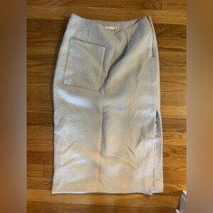 M. Martin Cream Column Skirt